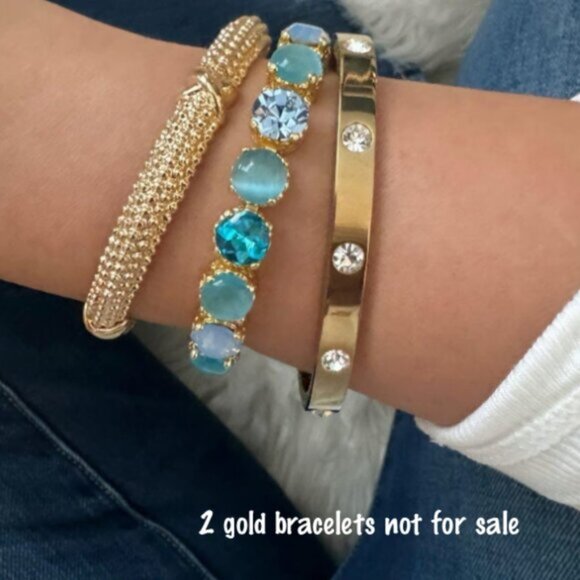 Park Lane Authentic Blue Lagoon Impression Tennis Bracelet! - Picture 3 of 4